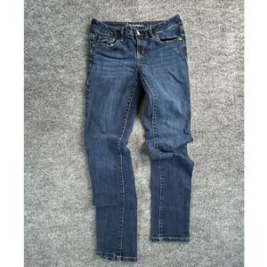 Aeropostale Woman's 6 Regular Dark Wash Skinny Jeans Stretch Denim